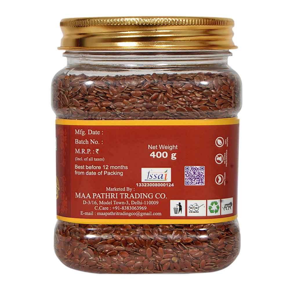 Roasted Flax Seeds (Bhuni Alsi) 400g - Image 4