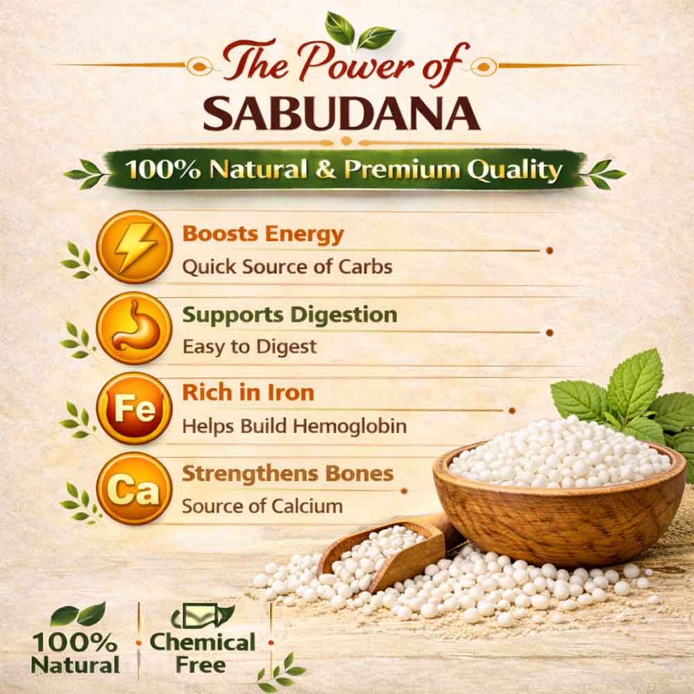 Sabudana (Tapioca Pearls/Sago) 450g - Image 2