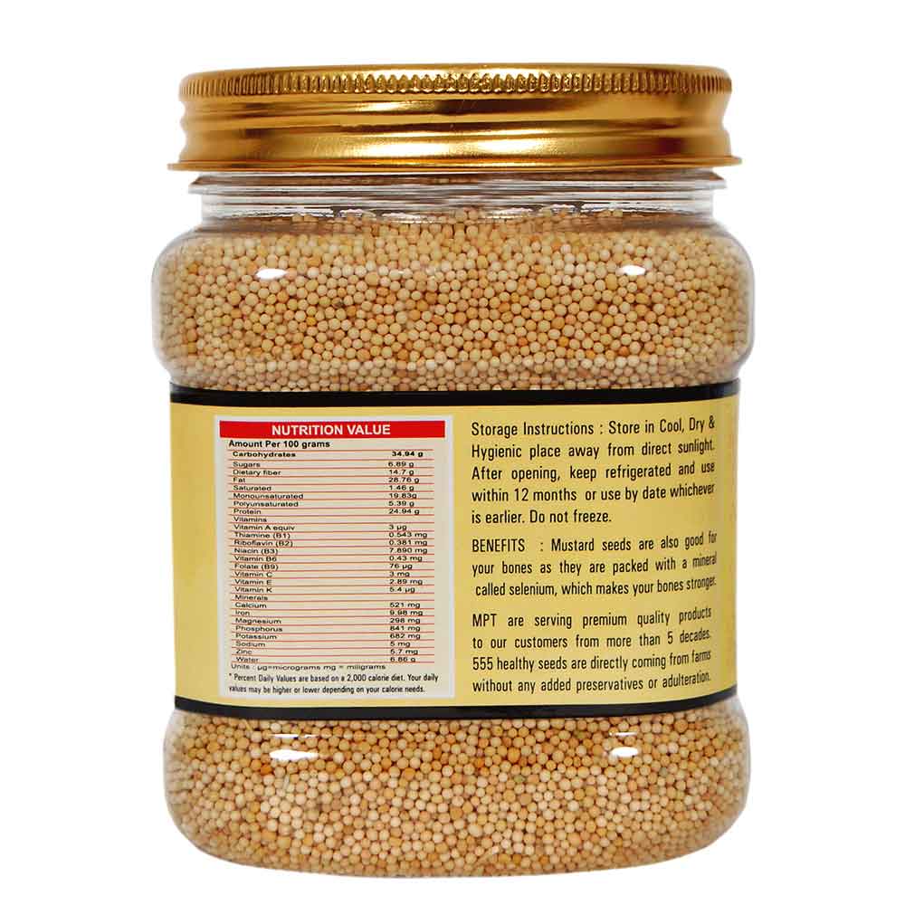 Yellow Mustard Seeds (Pilli Sarso) 400g - Image 3
